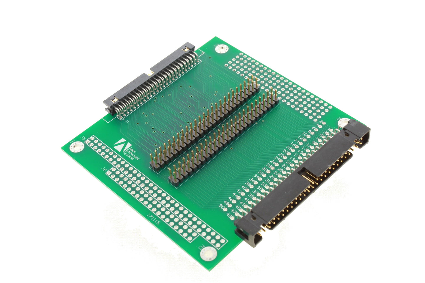 Highly Flexible Adapter Interface Module, 0.1 inch to/from 2mm connectors - Apex Embedded Systems LLC